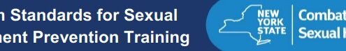 Minimum Standards for Sexual Harassment Prevention Training Banner