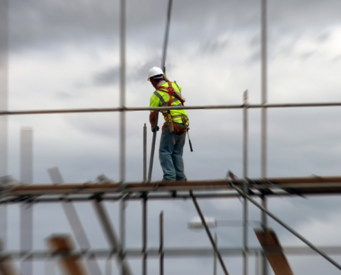 Man on Scaffolding